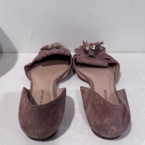 ANTONIO MELANI Wandah style suede leather slip on flats dress shoes. Size 9 - Picture 3 of 8